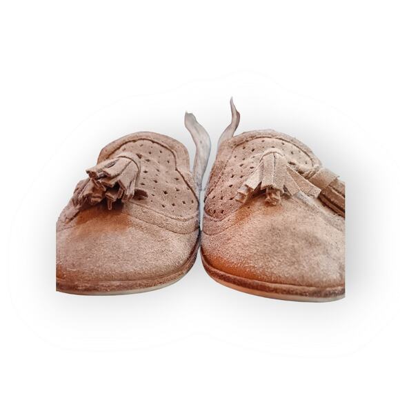 Revolve Dolce Vita Macao tassel  Loafer in Taupe 8 - Picture 4 of 7